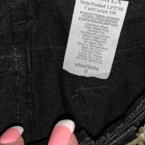 Black jeans with floral pattern design by watch :) - Picture 5 of 6